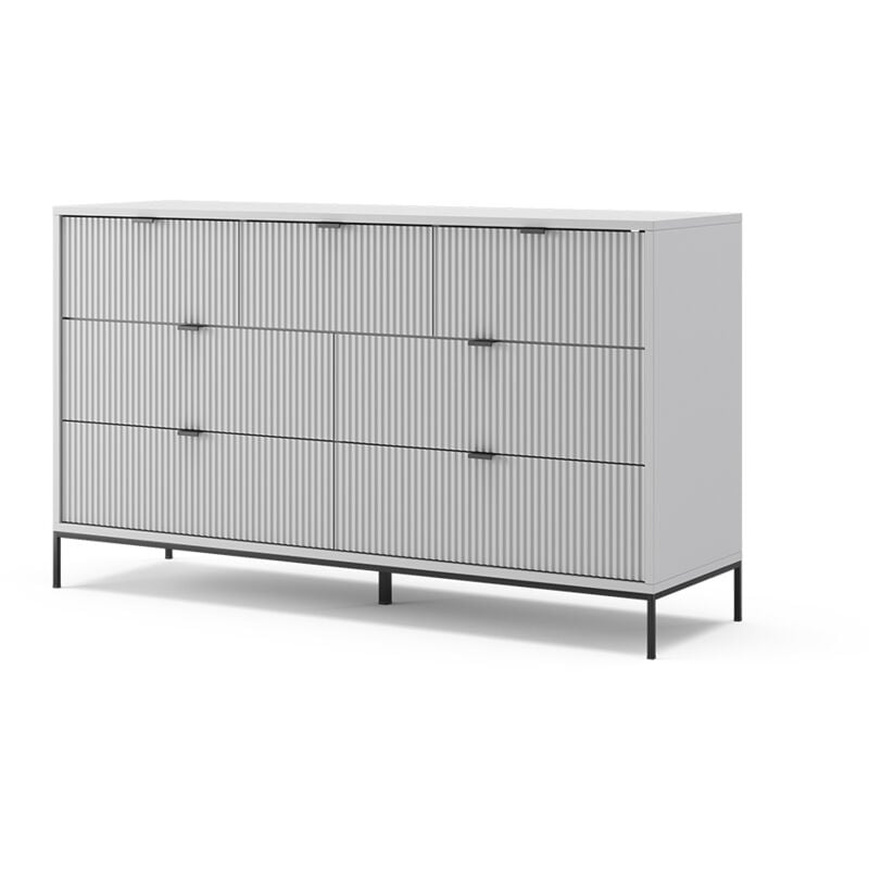 foto del prodotto cassettiera per camera da letto eliza, grigio, 140 x 81 cm, vicco