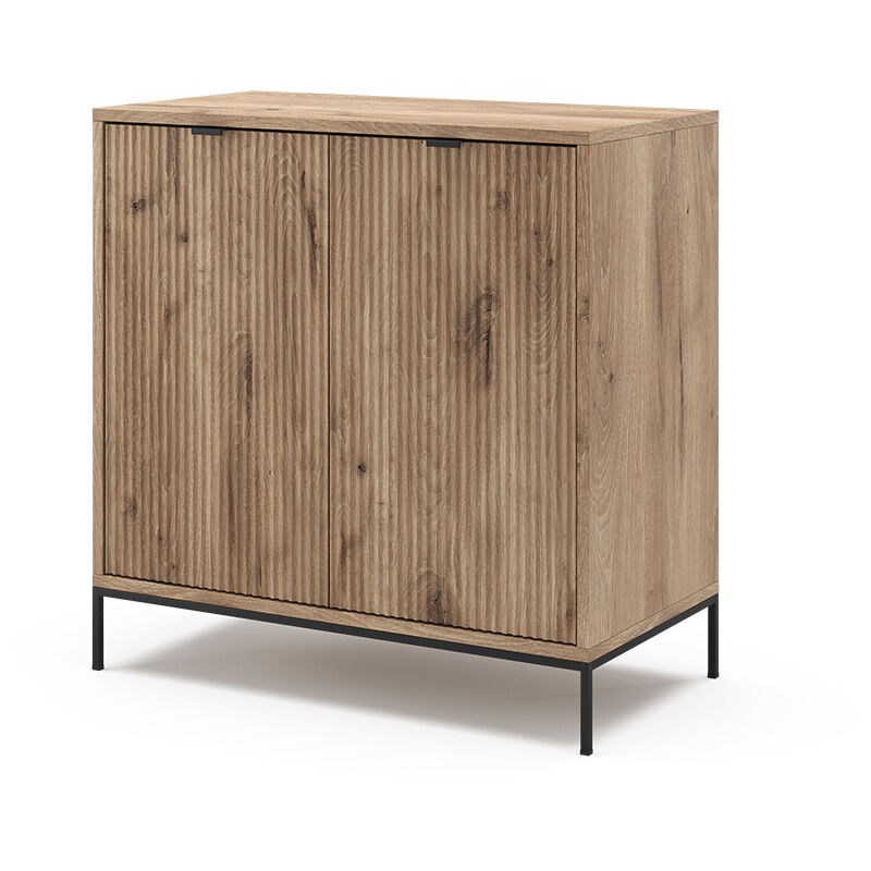 foto del prodotto cassettiera per camera da letto eliza, quercia vichinga, 80 x 81.2 cm con 2 porte vicco