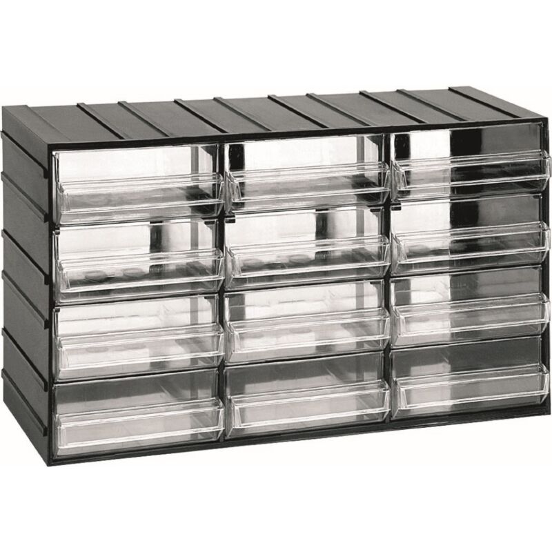 foto del prodotto cassettiera plastica 12 cassetti 382x148x230 art plast
