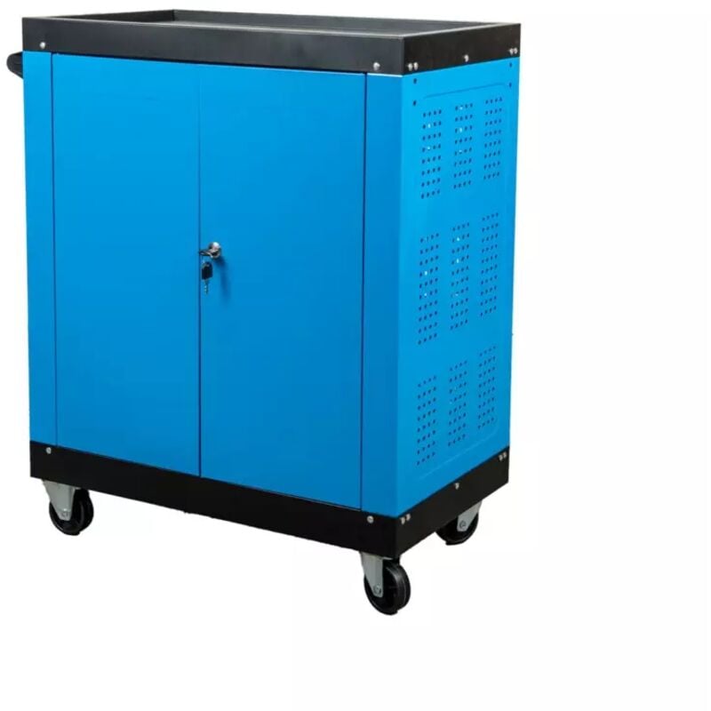 foto del prodotto cassettiera porta attrezzi easy system 3 ripiani con ruote e maniglia 65x38x72 cm