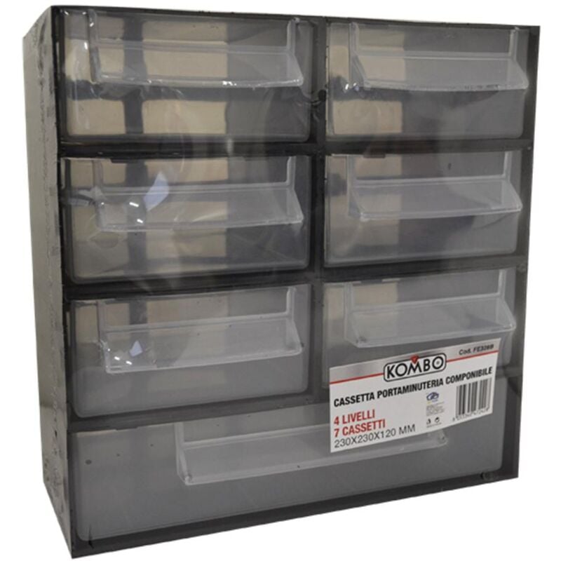 foto del prodotto cassettiera portaminuterie componibile su 4 livelli kombo