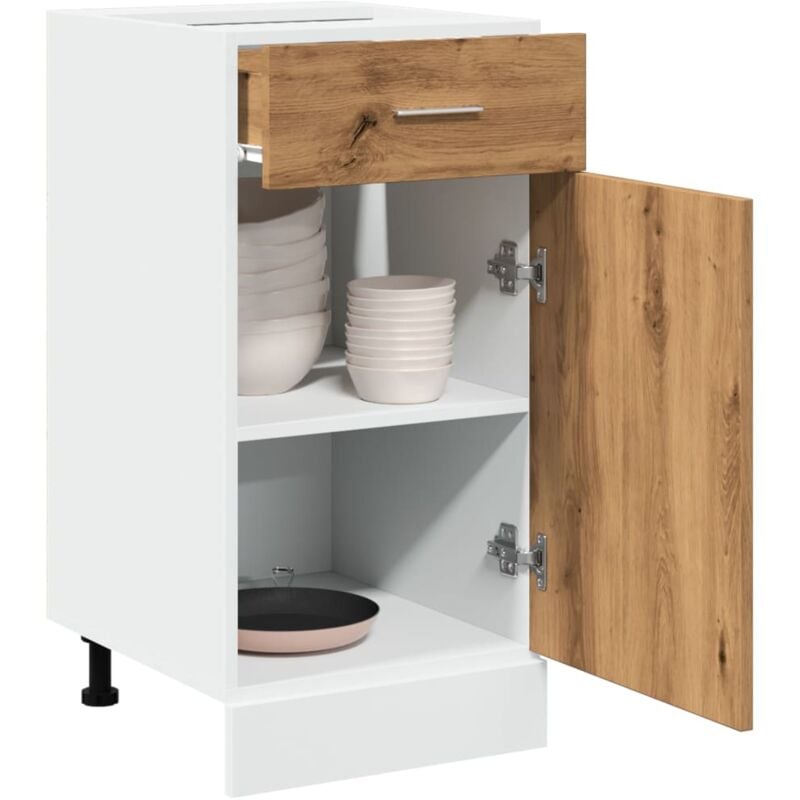foto del prodotto cassettiera rovere artigianale 40x46x81,5 cm legno multistrato vidaxl