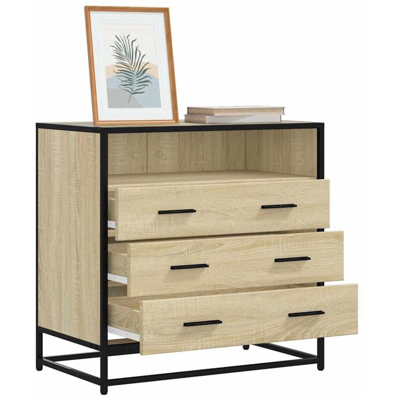 foto del prodotto cassettiera rovere sonoma 70x41x70 cm in legno multistrato vidaxl