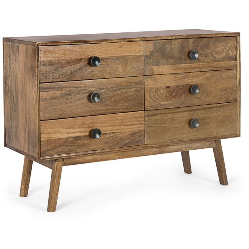 foto del prodotto cassettiera sylvester per interno, con 6 cassetti, 124 x 50 x 70 cm 6 cassetti 114x40x80h cm