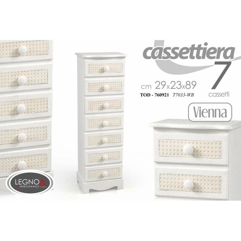 foto del prodotto cassettiera vienna stretta settimino cm 29 x 23 x 89 h