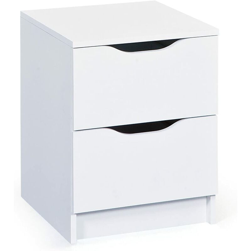 foto del prodotto cassettiera westphalen 2 cassetti 40x40x50h struttura in laminato verniciato bianco