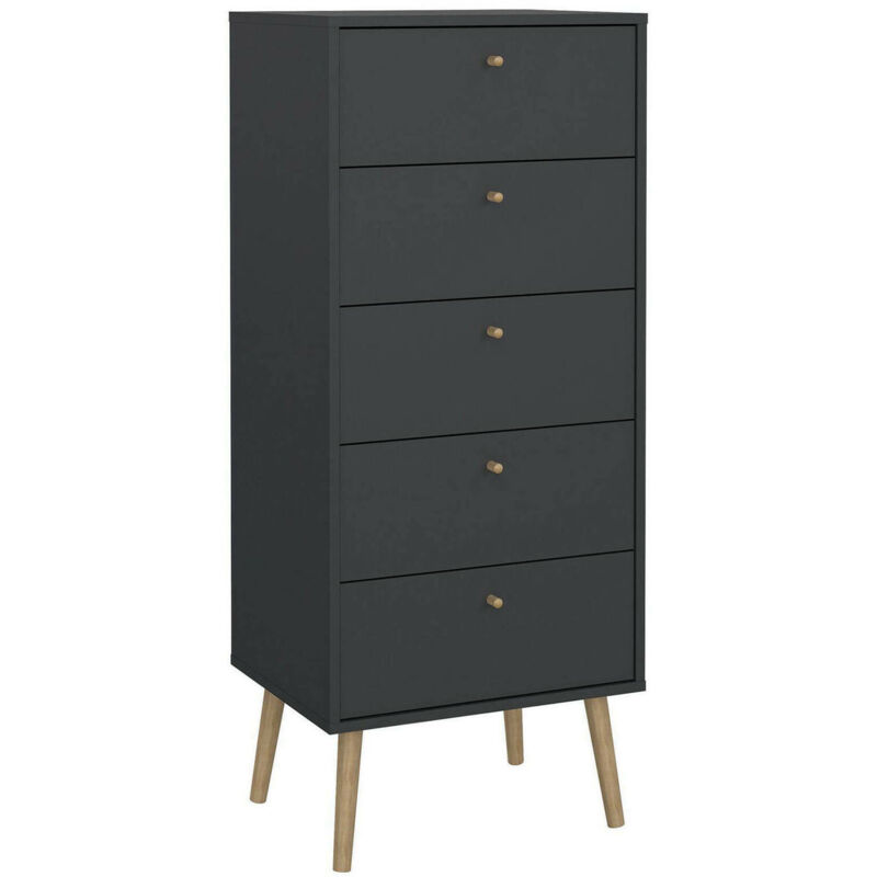 foto del prodotto cassettiera yaounde, settimino multiuso, com camera da letto, mobile con cassetti, 50x39 h120 cm, grigio dmora