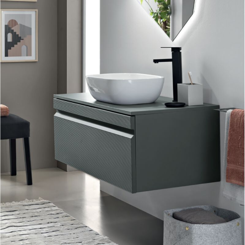 foto del prodotto cassetto bagno portalavabo 80 cm sospeso in pvc rio verde alga