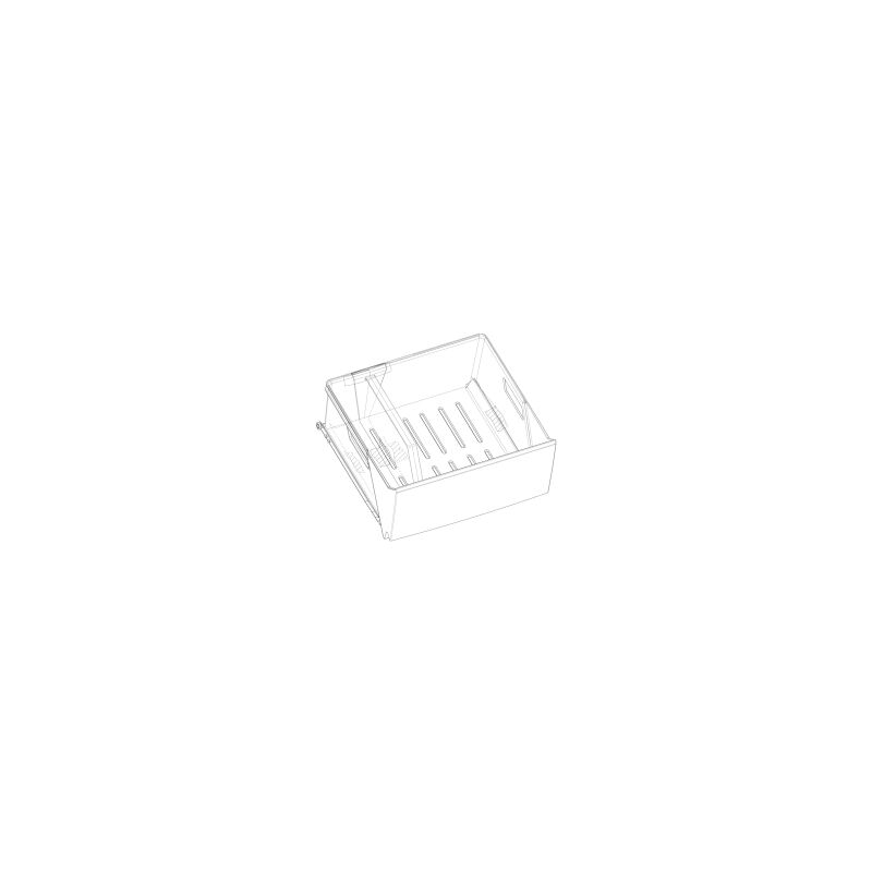 foto del prodotto cassetto, completo, separatore di larghezza 217 mm lunghezza 455 mm per frigorifero electrox 2251517146