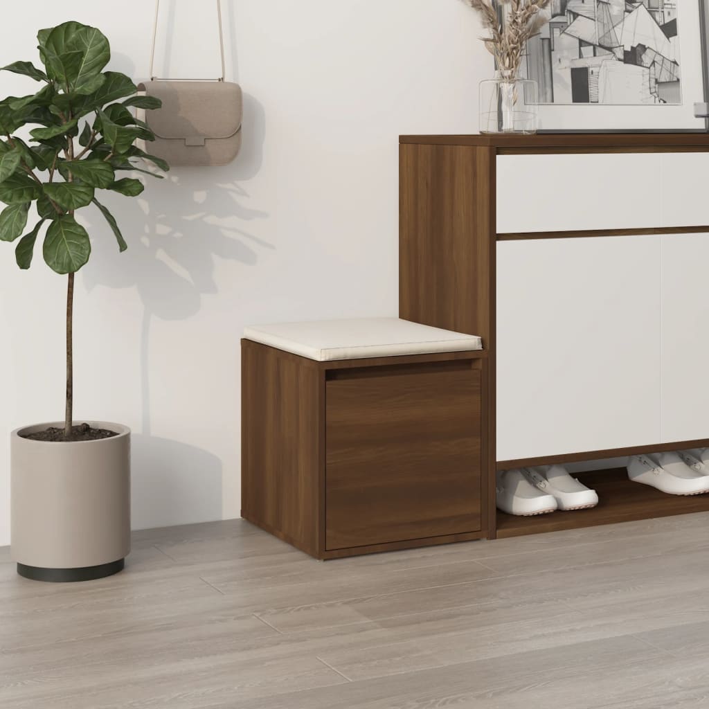 foto del prodotto cassetto contenitore rovere marrone 40,5x40x40cm in multistrato