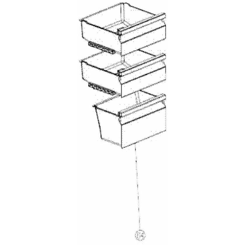 foto del prodotto cassetto freezer inferiore codice 64 frigorifero, congelatore continental edison 4349401