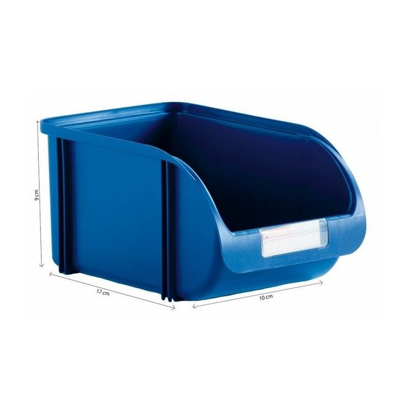 foto del prodotto cassetto impilabile 10cm colore blu titanio