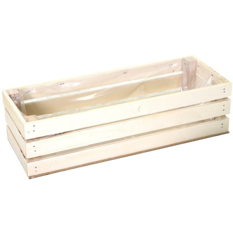 foto del prodotto cassetto legno naturale con nylon cm 32x16h12