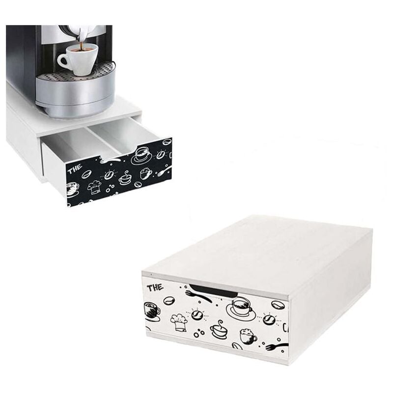 foto del prodotto cassetto per caff porta cialde con divisorio 22x32x10cm in colore assortito