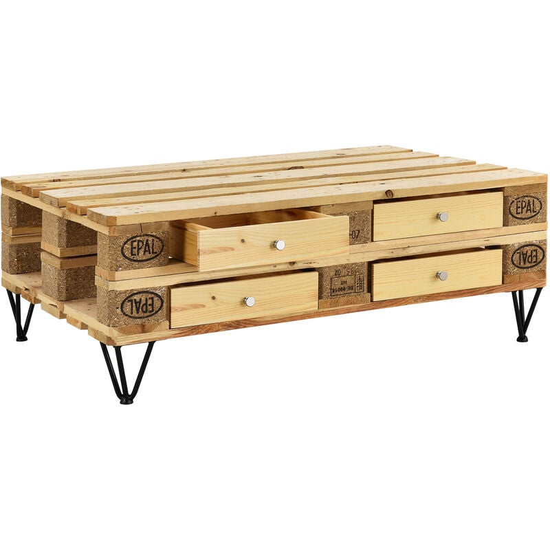 foto del prodotto cassetto per palette euro moderno e integrabile perfettamente color legno 9,5cmx37,5cmx44,5 cm en.casa 