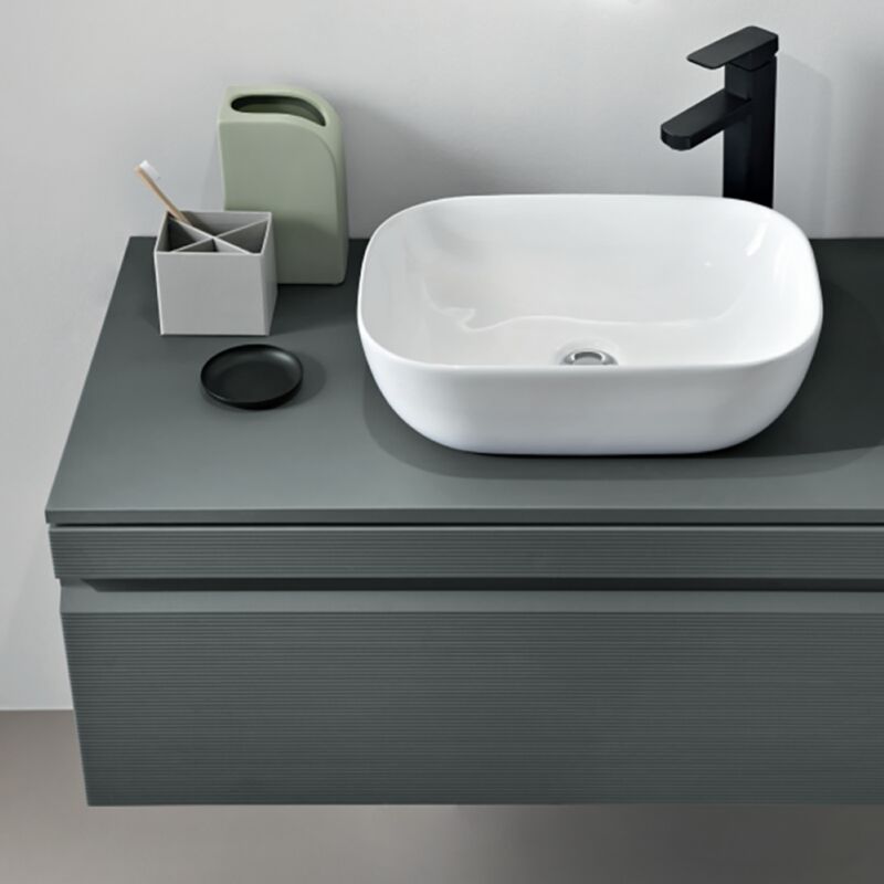 foto del prodotto cassetto porta lavabo in pvc 120 cm sospeso da bagno rio verde alga