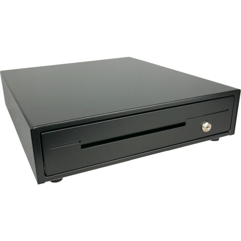 foto del prodotto cassetto portadenaro con 4 scomparti, spazioso e solido, cassetto portadenaro, medio, colore nero hd kw33