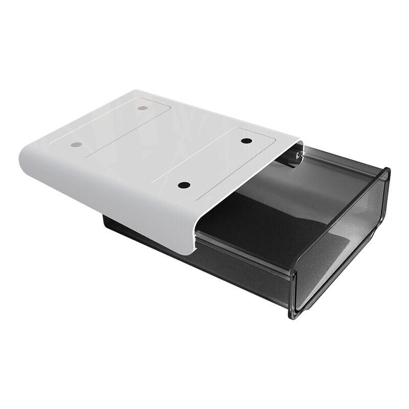 foto del prodotto cassetto scorrevole sotto la scrivania con colla cassetto portaoggetti multiuso in plastica con adesivo cassetto da ufficio per materiale