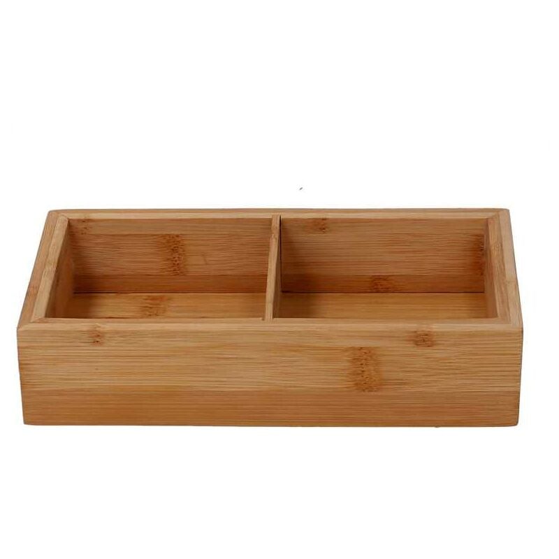 foto del prodotto cassetto svuotatasche rettangolare 21x11xh4,8 cm in bamb naturale