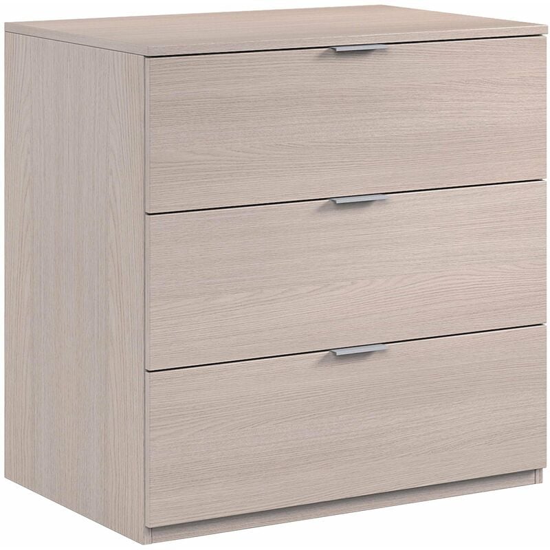 foto del prodotto cassettone 3 cassetti 80x38x77 cm rovere