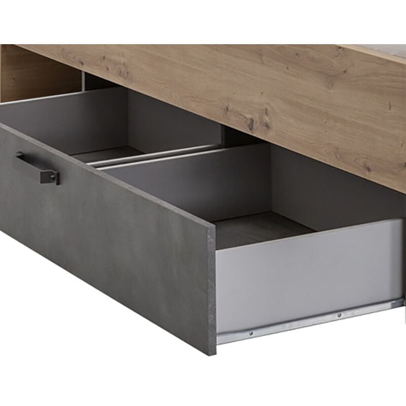 foto del prodotto cassettone estraibile per letto la fabbrica cemento elegante