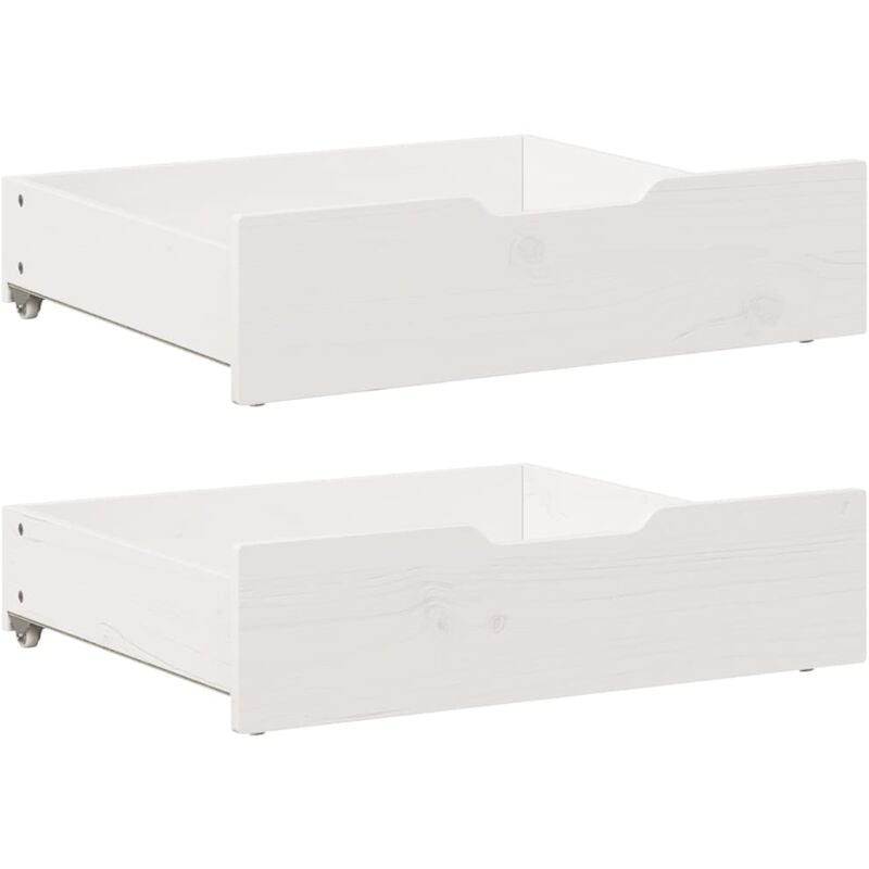 foto del prodotto cassettoni da letto 2 pz bianchi 75x55x17 cm in legno di pino vidaxl
