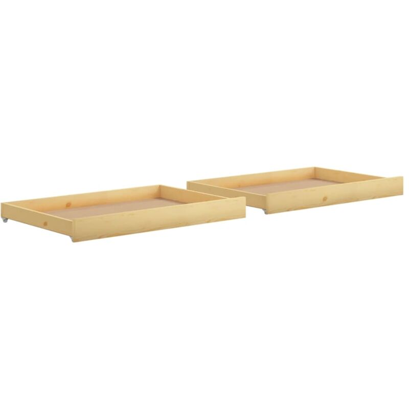 foto del prodotto cassettoni da letto 2 pz in legno massello di pino vidaxl