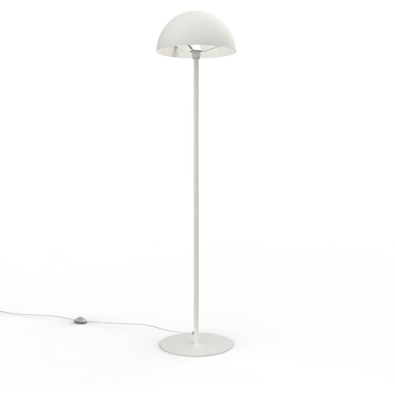 foto del prodotto cassini piantana, 1xe27, max 42w, metallo, traffic whitw, d40cm h160cm - lumicom