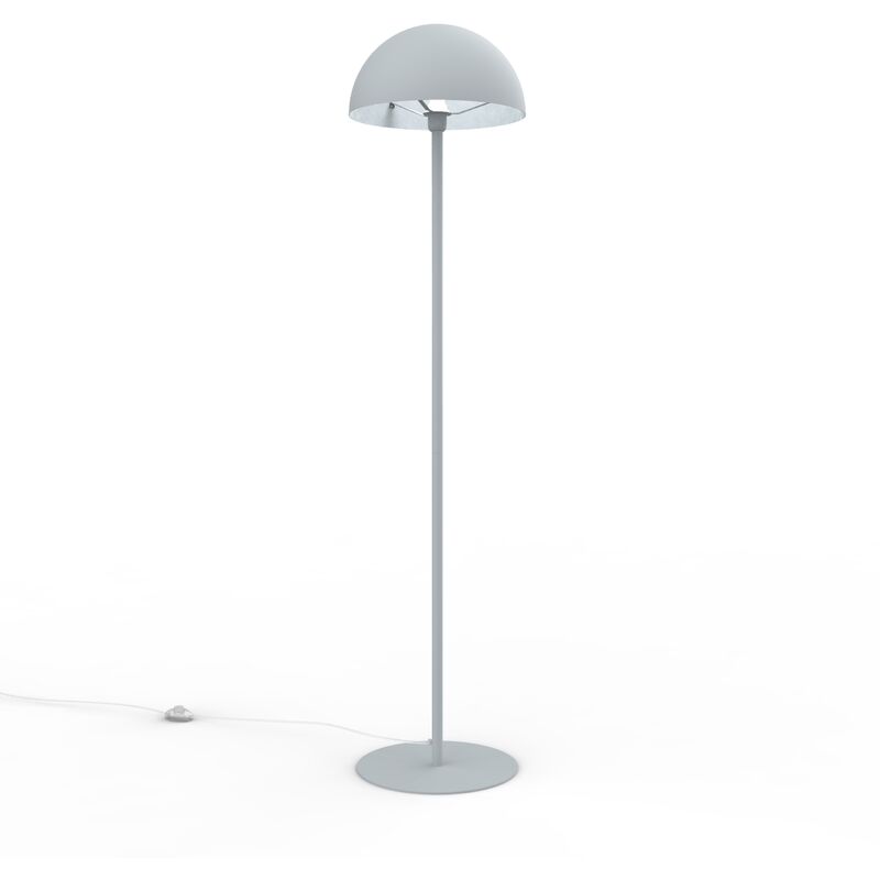 foto del prodotto cassis piantana, 1xe27, max 42w, metallo, window grey, d40cm h160cm - lumicom