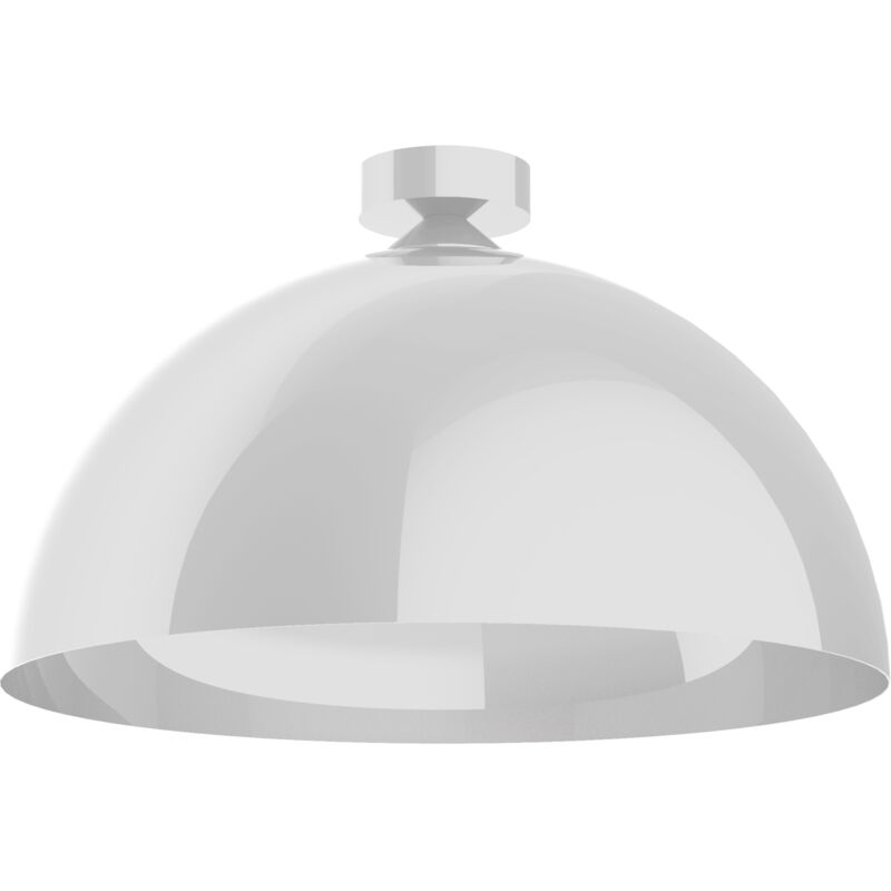 foto del prodotto cassis plafoniera, 1xe27, max 42w, metallo, bianco lucido, d60cm lumicom