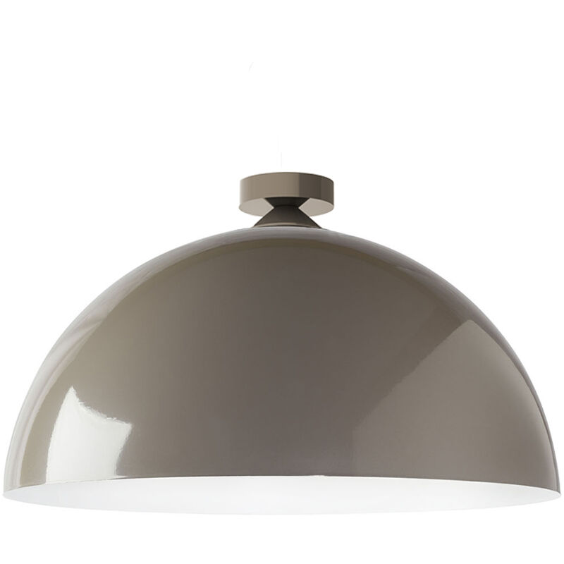 foto del prodotto cassis plafoniera, 1xe27, max 42w, metallo, grigio tortora bianco, d40cm lumicom