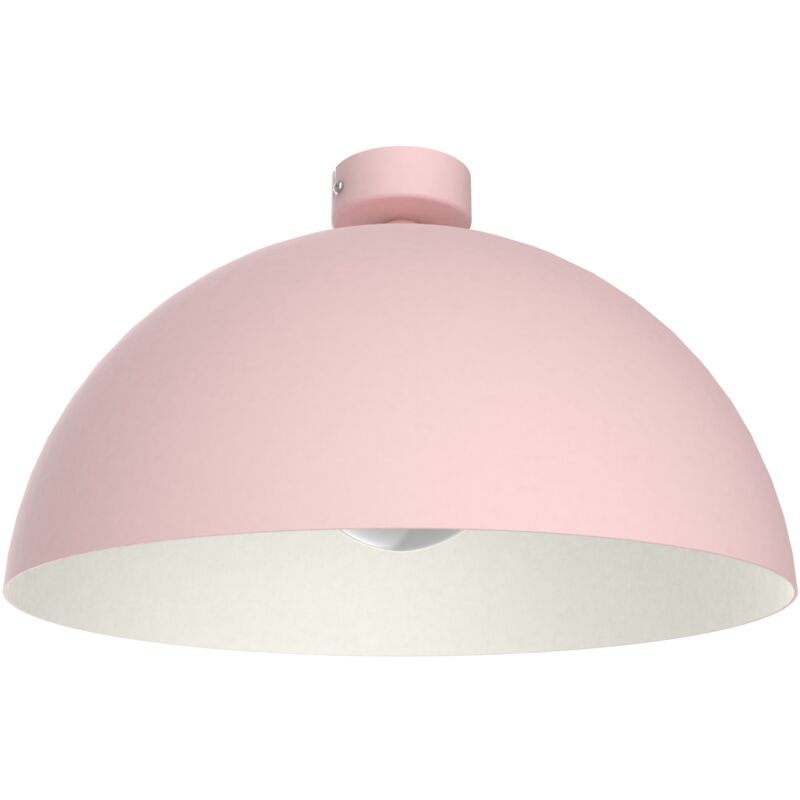 foto del prodotto cassis plafoniera, 1xe27, max 42w, metallo, rosa bianco, d40cm lumicom