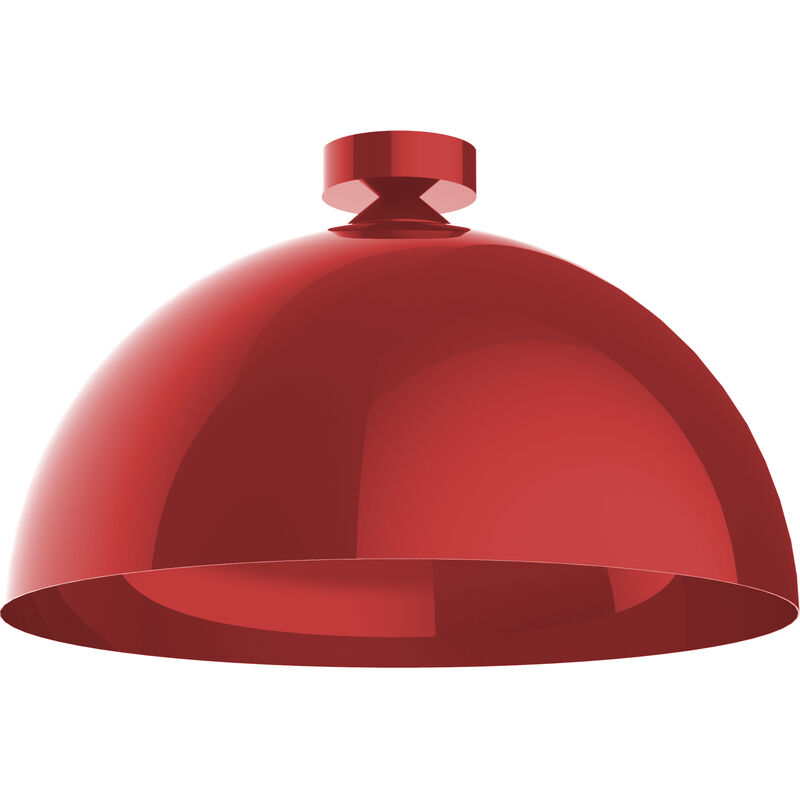 foto del prodotto cassis plafoniera, 1xe27, max 42w, metallo, rosso lucido, d40cm lumicom