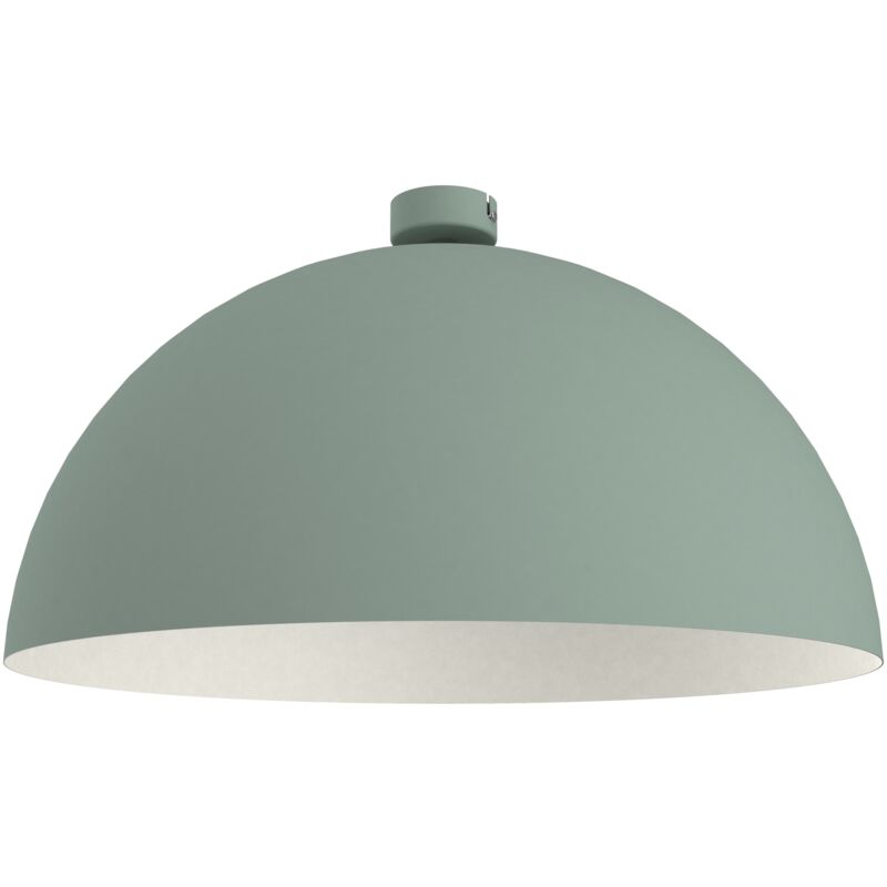 foto del prodotto cassis plafoniera, 1xe27, max 42w, metallo, verde iceberg bianco, d60cm lumicom