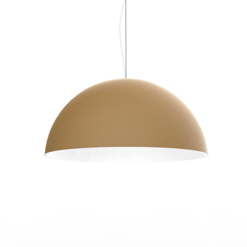 foto del prodotto cassis sospensione, 1xe27, max 42w, metallo, anodic gold bianco, d60cm lumicom