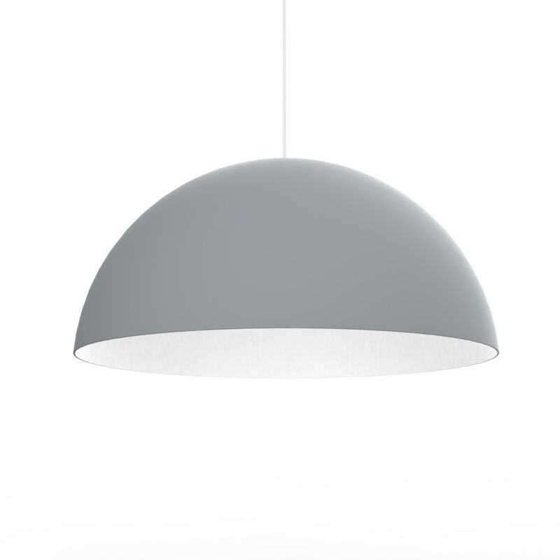 foto del prodotto cassis sospensione, 1xe27, max 42w, metallo, grigio bianco, d40cm lumicom