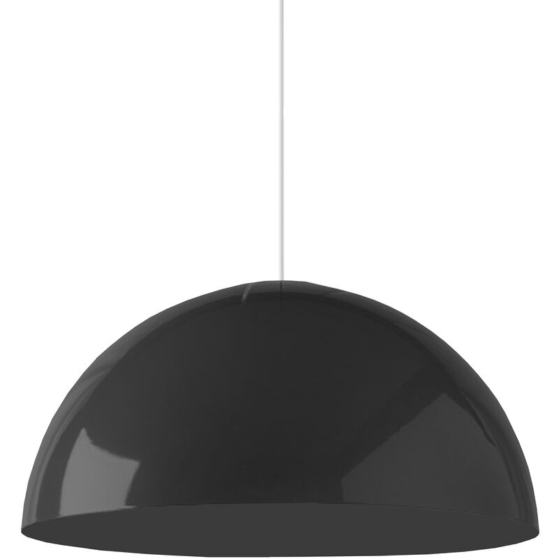 foto del prodotto cassis sospensione, 1xe27, max 42w, metallo, nero lucido, d40cm lumicom