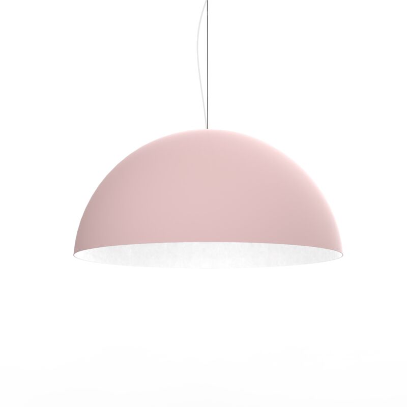 foto del prodotto cassis sospensione, 1xe27, max 42w, metallo, rosa bianco, d60cm lumicom