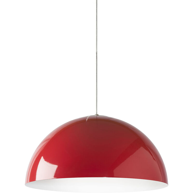 foto del prodotto cassis sospensione, 1xe27, max 42w, metallo, rosso bianco, d40cm lumicom