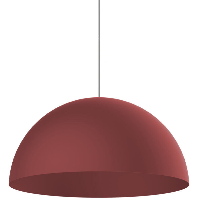 foto del prodotto cassis sospensione, 1xe27, max 42w, metallo, rosso cowhide, d40cm lumicom