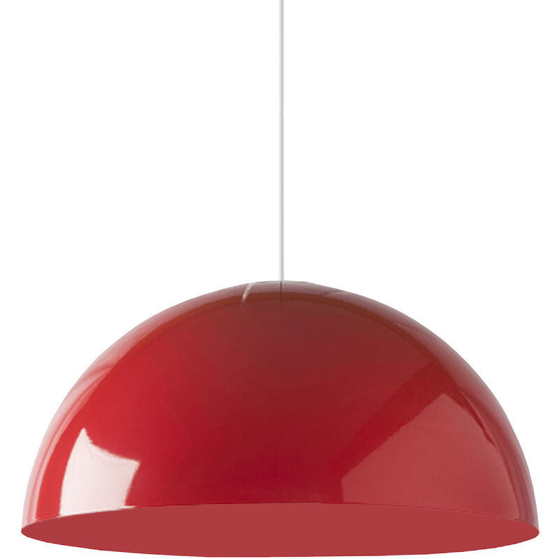 foto del prodotto cassis sospensione, 1xe27, max 42w, metallo, rosso lucido, d40cm lumicom