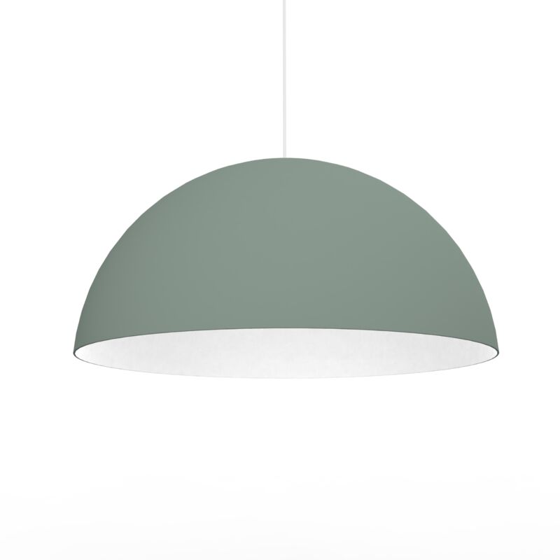 foto del prodotto cassis sospensione, 1xe27, max 42w, metallo, verde iceberg bianco, d40cm lumicom