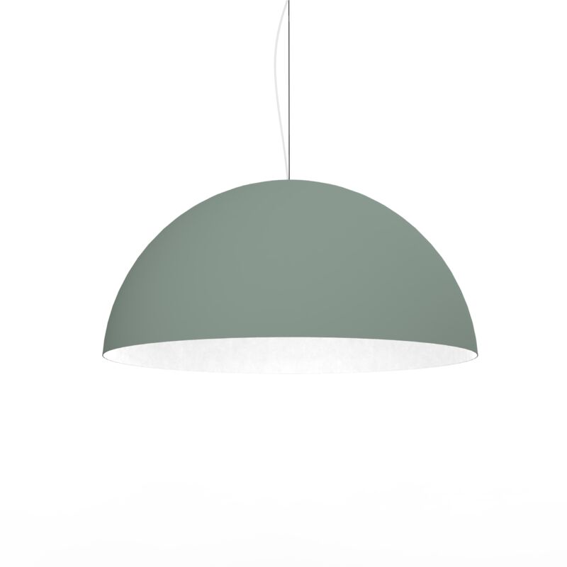 foto del prodotto cassis sospensione, 1xe27, max 42w, metallo, verde iceberg bianco, d60cm lumicom