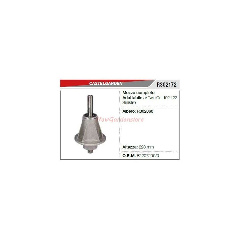 foto del prodotto castelgarden mozzo portalama compatibile trattorino twincut r302172 82207200 0