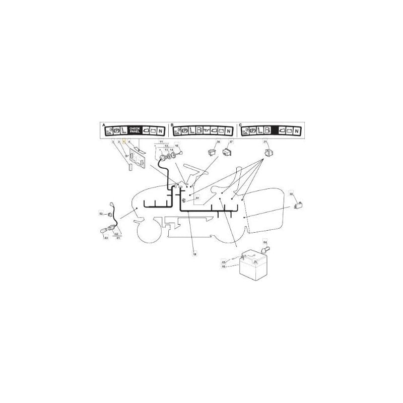 foto del prodotto castelgarden scheda elettr. 8 led s frizione ggp originale stiga 125722412 1