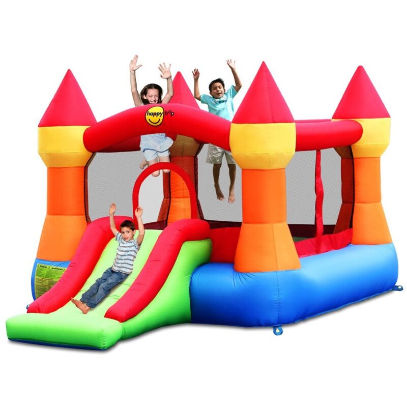 foto del prodotto castello giostra gonfiabile con pompa inclusa happy hop