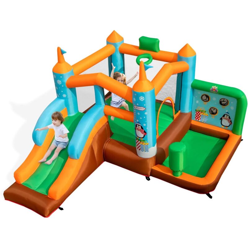 foto del prodotto castello gonfiabile per bambini 3 12 anni, 335 x 300 x 200 cm goplus