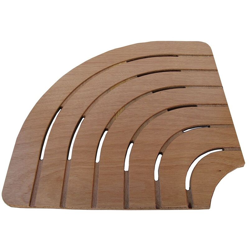 foto del prodotto castelmerlino pedana antiscivolo angolare 61x61 cm in legno marino ideale per piatto 80