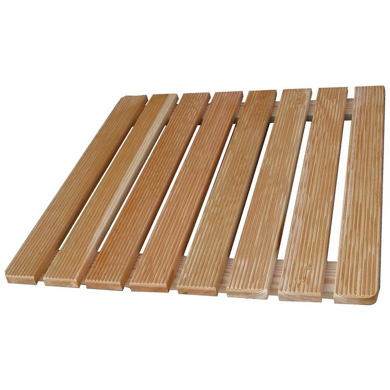 foto del prodotto castelmerlino pedana antiscivolo quadrata 68 x 68 in legno ideale per piatto doccia 90 x 90