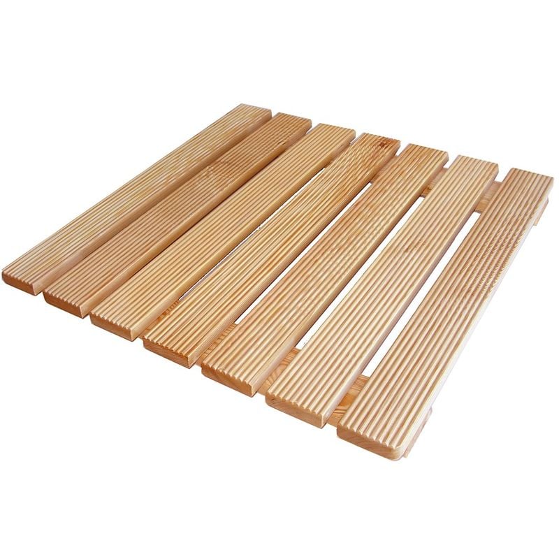 foto del prodotto castelmerlino pedana doccia 60x60 in legno massello per piatto doccia 80x80